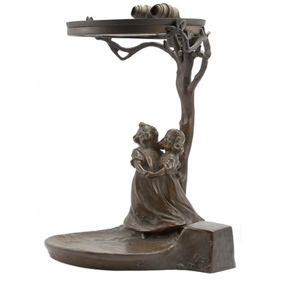Lot 346 - Austrian Art Nouveau Lamp Base After a model...