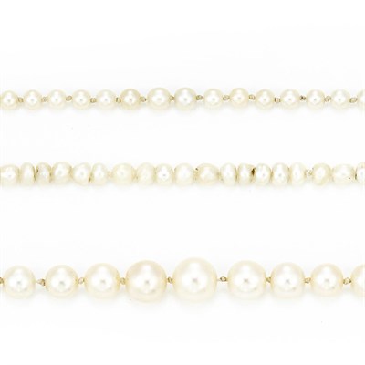 Lot 181 - Three Pearl Necklaces