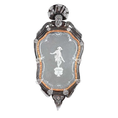 Lot 190 - Venetian Rococo Parcel Gilt and Blown Glass...