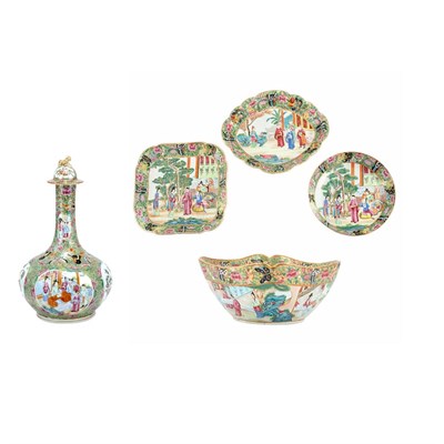 Lot 240 - Group of Canton Famille Rose Porcelain...