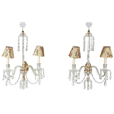 Lot 221 - Pair of George III Style Gilt-Metal Mounted...