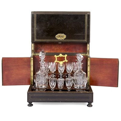 Lot 551 - Napoleon III Style Brass String Inlaid...