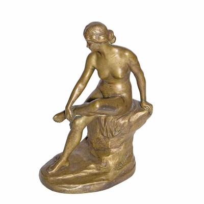 Lot 316 - German Gilt-Bronze Figure of a Female Nude...