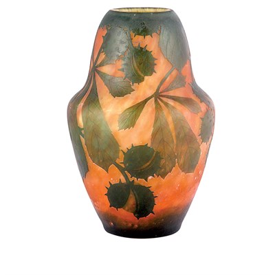 Lot 352 - Daum Acid Etched Cameo Glass Vase Circa 1915...