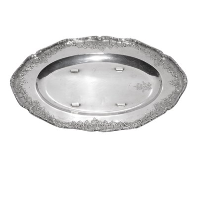 Lot 1186 - German Silver Undertray Dated 1898 Of shaped...