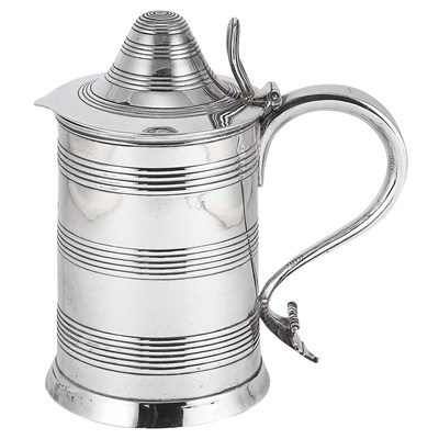 Lot 298 - George III Silver Tankard George Gray, London,...