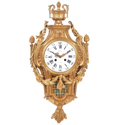 Lot 109 - Louis XVI Style Gilt-Bronze Cartel Clock Of...