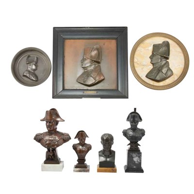 Lot 391 - Group of Bronze and Bronze-Patinated Metal...