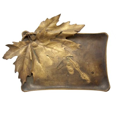 Lot 339 - French Art Nouveau Gilt and Patinated-Bronze...