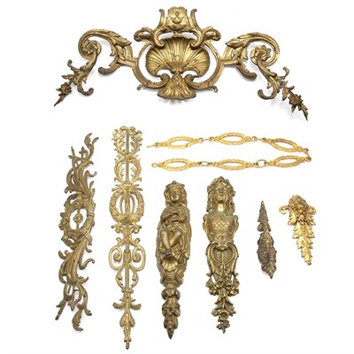 Lot 387 - Group of Cast Metal Furniture Mounts Mostly in...