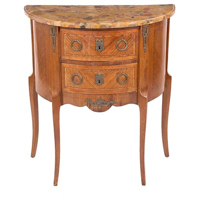 Lot 309 - Louis XVI Style Metal Mounted Inlaid Kingwood...