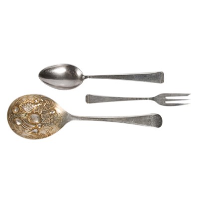 Lot 288 - German Silver Plated Partial Flatware Service...