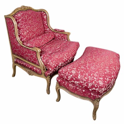 Lot 1395 - Transitional Louis XV/XVI Style Carved and...