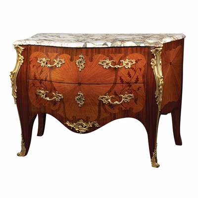 Lot 396 - Louis XV Style Gilt-Bronze Mounted Tulipwood...