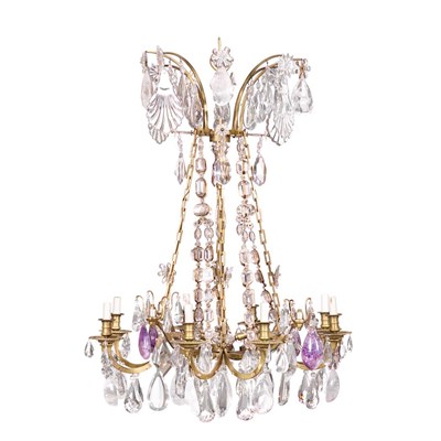 Lot 318 - Louis XV Style Gilt-Bronze, Rock Crystal,...
