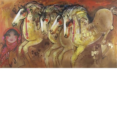 Lot 180 - Nasser Ovissi Iranian, b. 1934 Untitled (Woman...