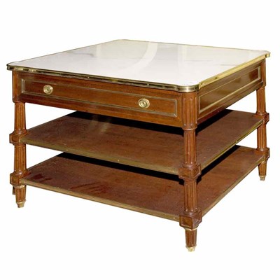 Lot 1382 - Louis XVI Style Gilt-Metal Mounted Mahogany...