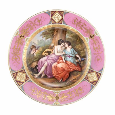 Lot 456A - Vienna Gilt and Polychrome Decorated Porcelain...