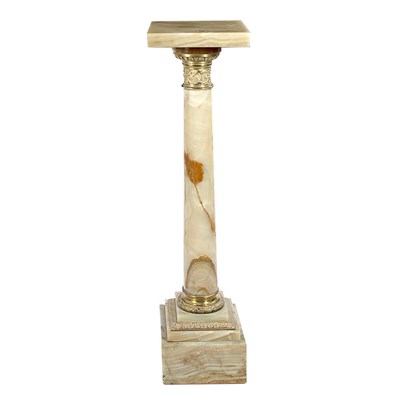 Lot 566 - Neoclassical Style Gilt-Metal Mounted Onyx...