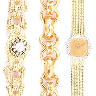 Lot 139 - Two Gold Wristwatches and Bracelet