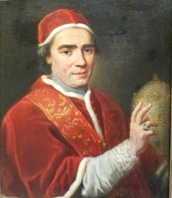 Lot 111 - Circle of Pier Leone Ghezzi Portrait of a Pope,...