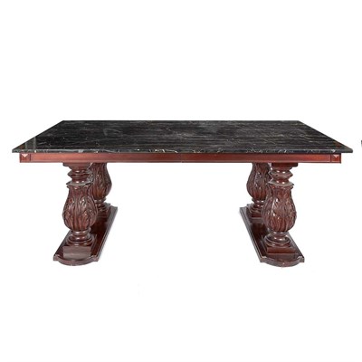 Lot 1433 - Louis XVI Style Carved Mahogany Dining Table...