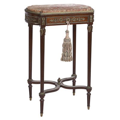 Lot 581 - Louis XVI Style Gilt-Metal Mounted Mahogany...