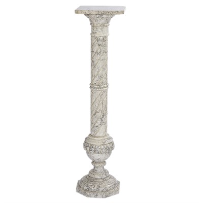 Lot 422 - Neoclassical Style Carved Marble Pedestal The...