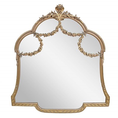 Lot 585 - Louis XVI Style Gold Painted Mirror Of...