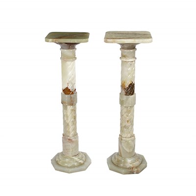 Lot 169A - Pair of Neoclassical Style Green Onyx...