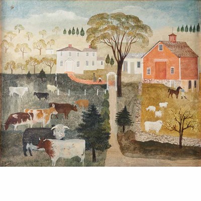 Lot 78 - Albert Webster Davies American, 1889-1967 Farm...