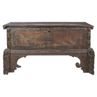 Lot 133 - Continental Baroque Walnut Cassone 16th/17th...