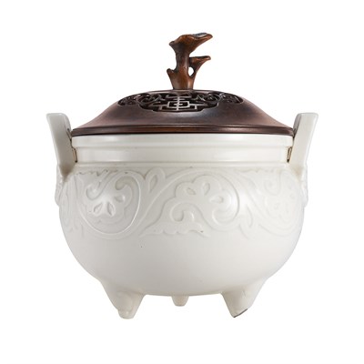 Lot 83 - Chinese Blanc de Chine Censer 18th Century The...