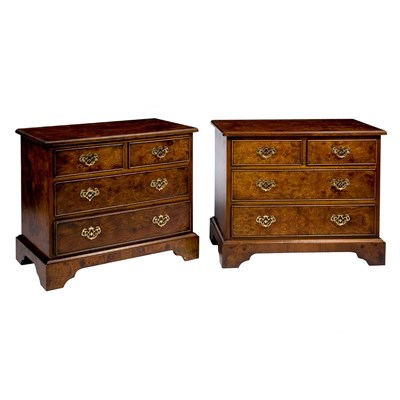 Lot 159 - Pair of George II Style Bachelor Chests of...