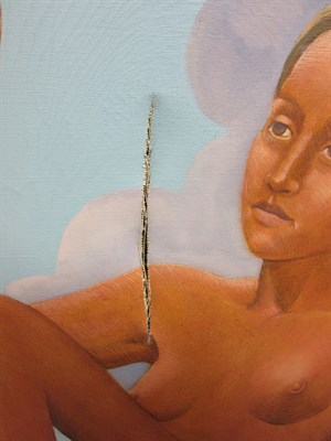 Lot 54 - 20th Century School The Three Graces Oil and...