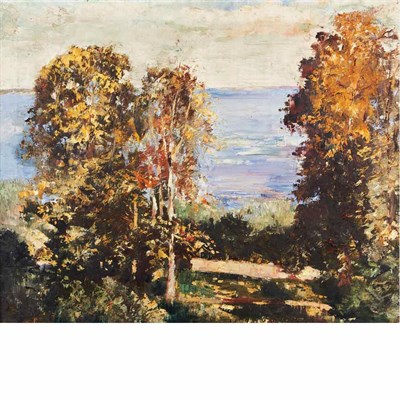 Lot 4 - Lesser Ury German, 1861-1931 Schweriner See,...