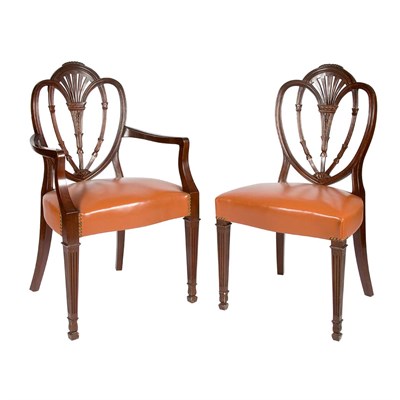 Lot 238 - Set of Ten George III Style Mahogany Dining...