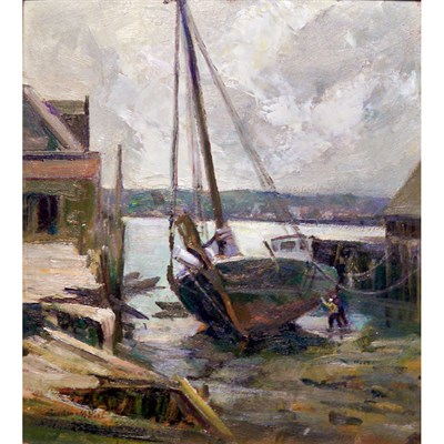 Lot 43 - Caroline M. Bell American, 1874-1970 Low Tide...
