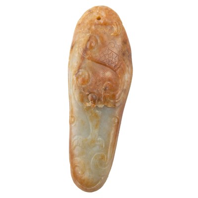 Lot 260 - Chinese Russet Jade Phoenix 19th Century Of...
