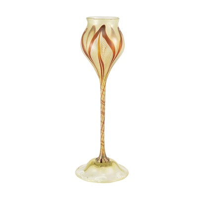 Lot 1326 - Tiffany Favrile Glass Vase Circa 1898-9 Of...