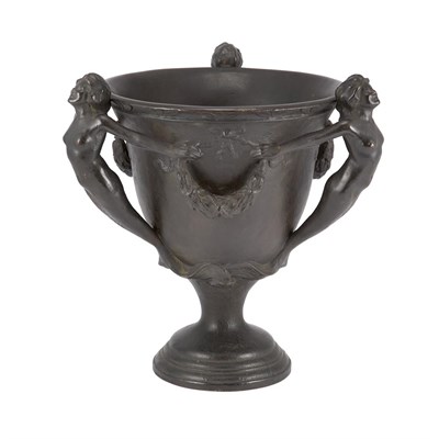 Lot 1290 - Art Deco Bronze Figural Urn After a model by...