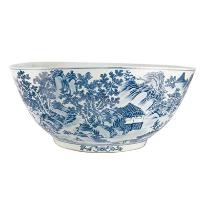 Lot 234 - Chinese Blue and White Glazed Porcelain Bowl...