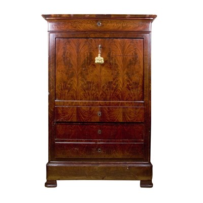 Lot 1425 - Louis XVI Style Mahogany Secretaire a Abattant...
