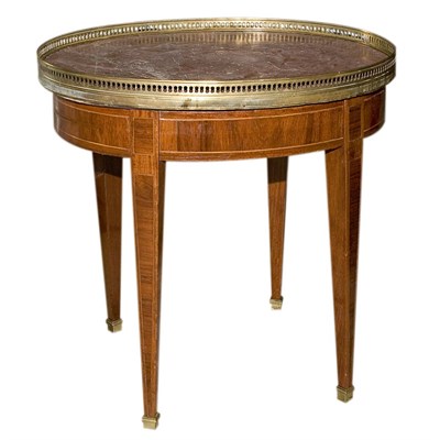 Lot 1265 - Louis XVI Style Brass Mounted String Inlaid...