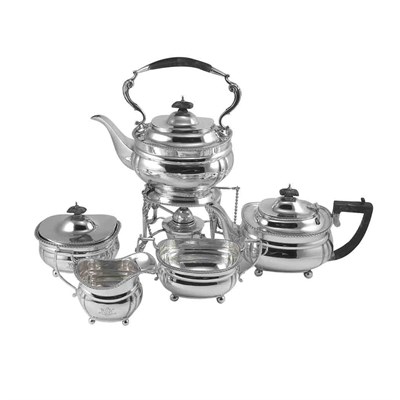 Lot 1169 - Edward VII Silver Tea Service C.S. Harris &...