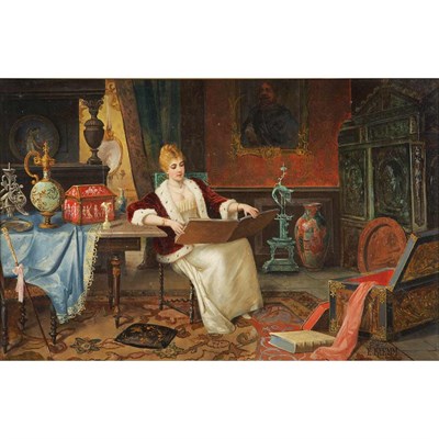 Lot 1030 - Ernst Klemm Austrian, 19th Century A Good Read...