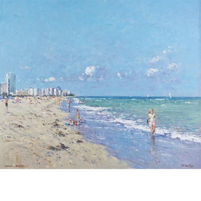Lot 62 - Niek van der Plas Dutch, b. 1954 Miami Beach...