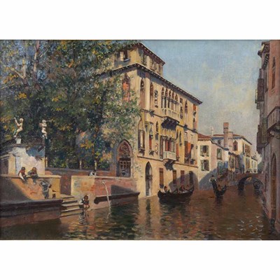 Lot 25 - European School 20th Century View of Venice...