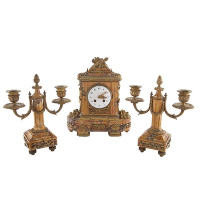 Lot 1378 - Louis XVI Style Gilt-Bronze Mounted Mottled...
