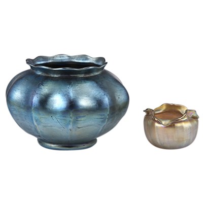 Lot 501 - Tiffany Favrile Ribbed Glass Vase Circa 1918...